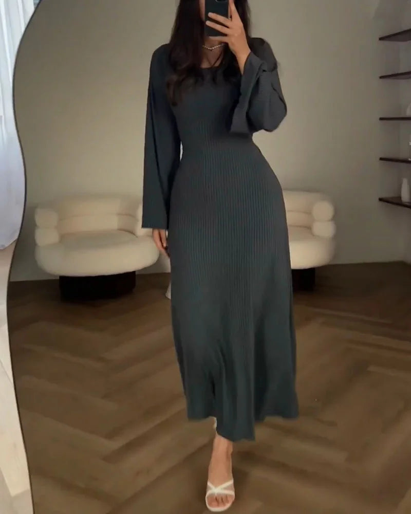 Lola - Elegante Lange Mouw Jurk