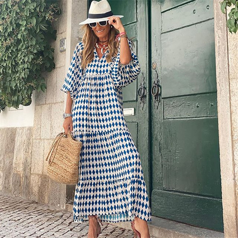 Milena - Retro Print Jurk