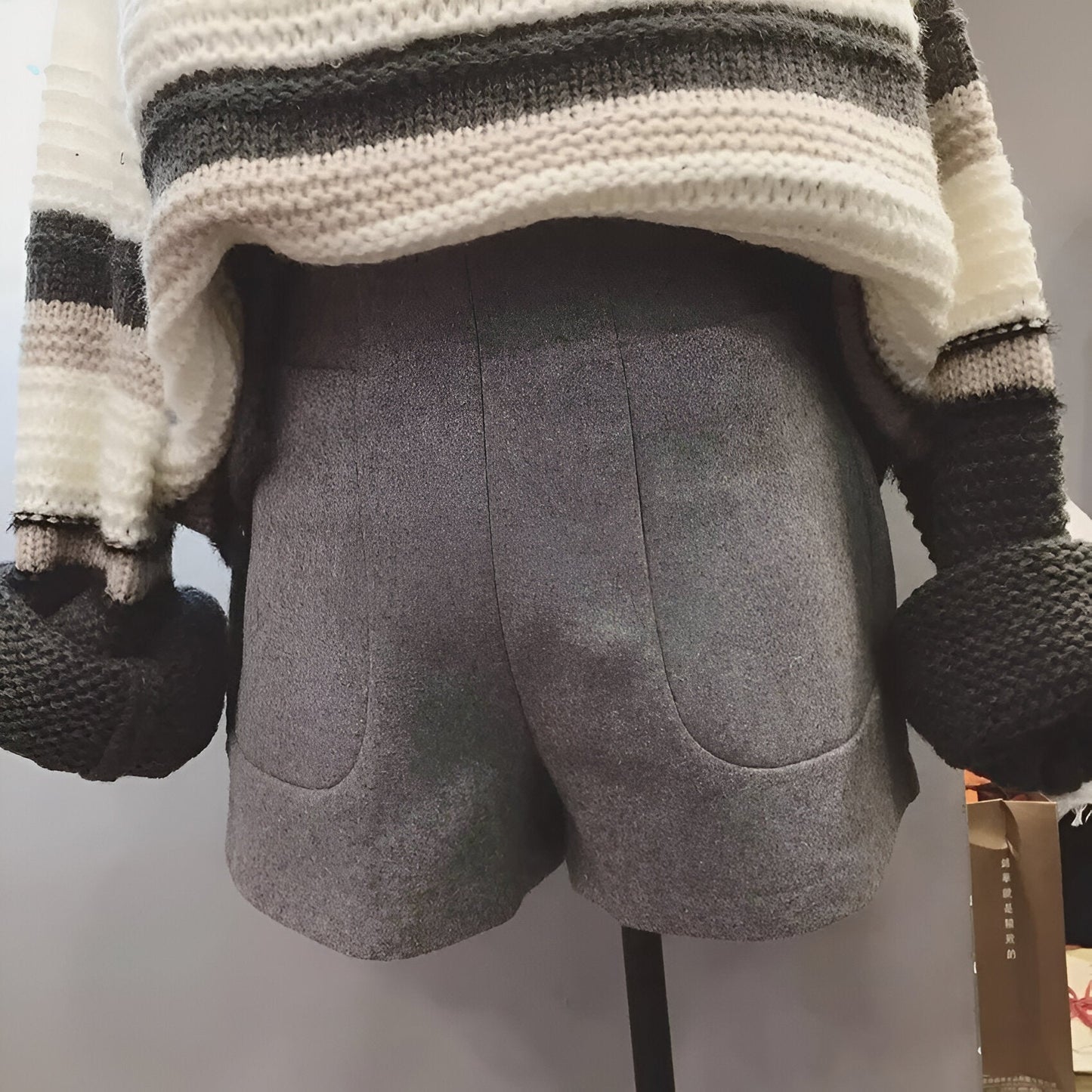 Lea - Wollen Shorts met Chique Stijl