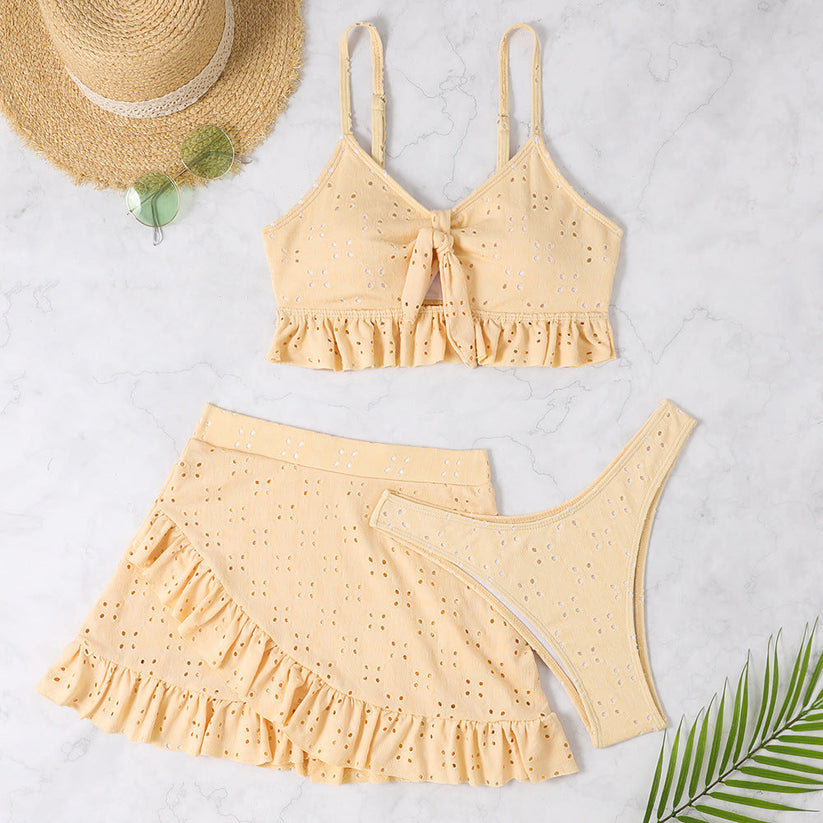 Fiorella - Ruffled Crop Top & Rok Set