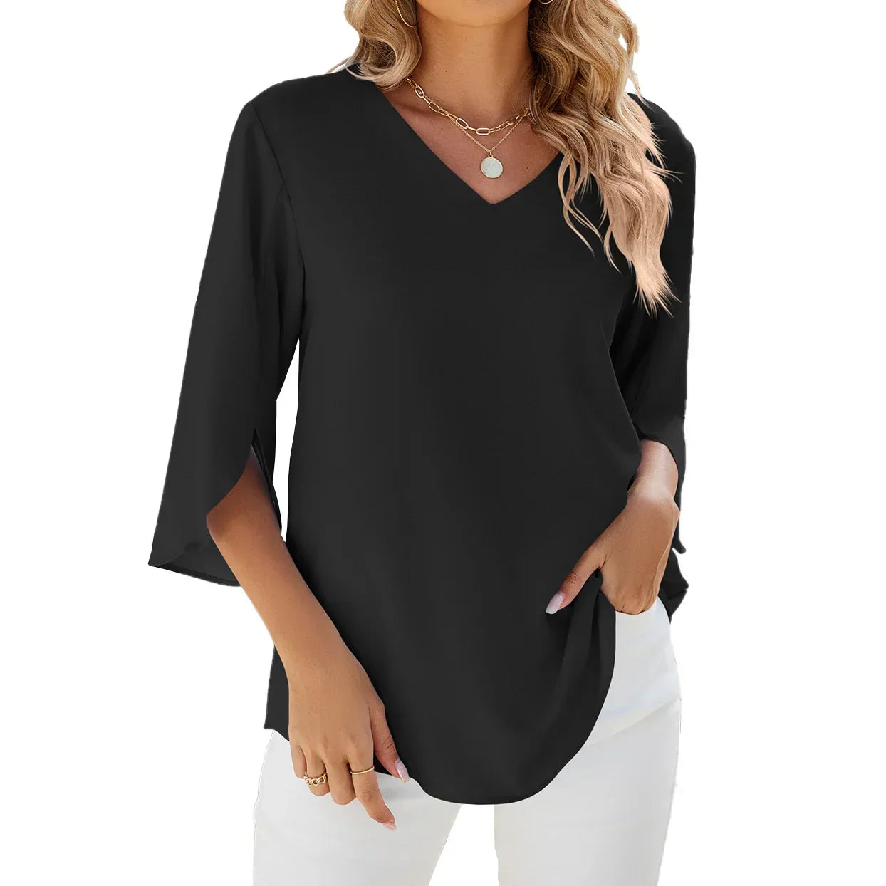 Nimra - V-hals Blouse
