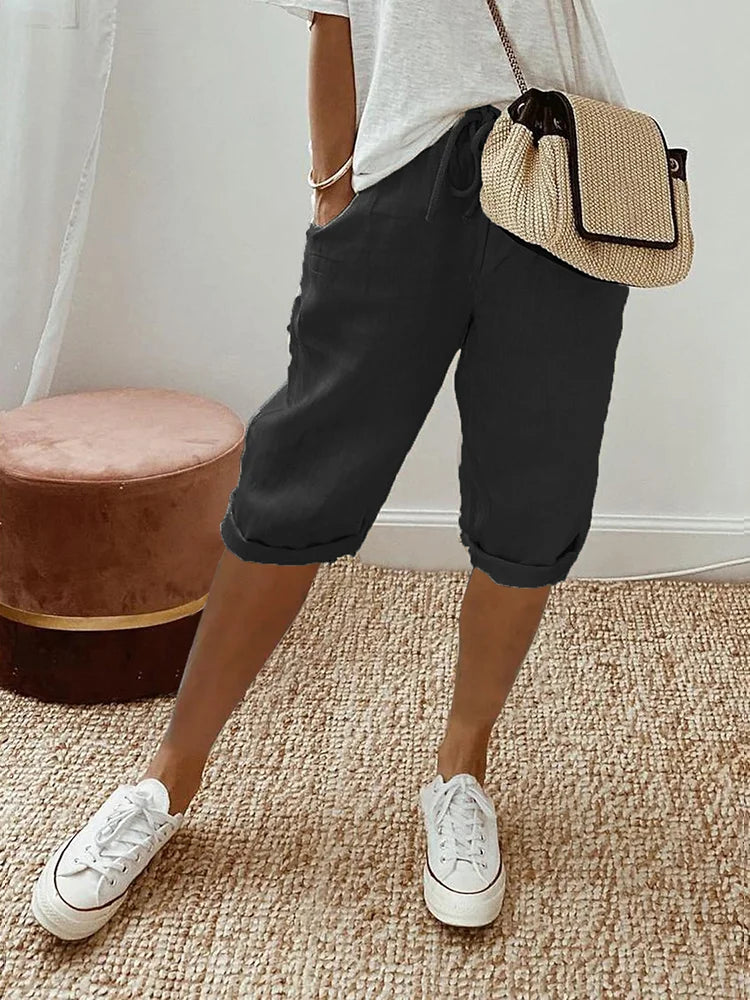 Ismène - Tijdloze Katoenen Shorts | Ultiem Comfort & Verfijnde Stijl