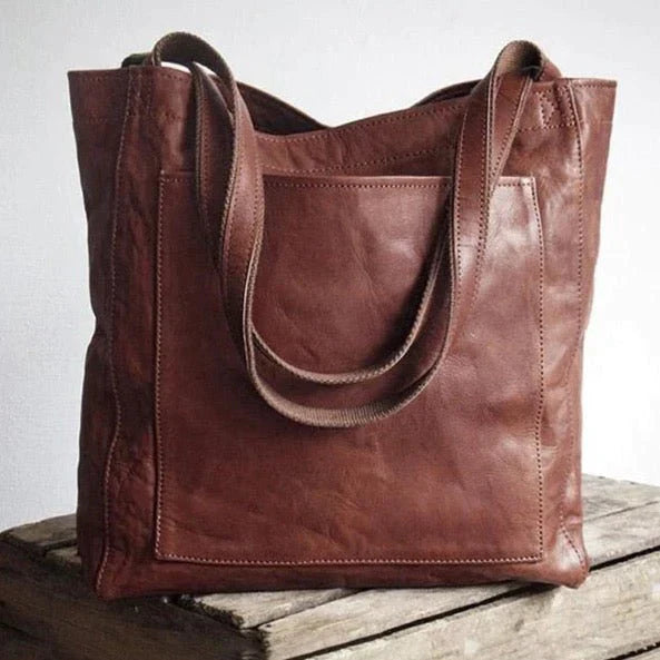 Luna - Trendy Leren Schoudertas