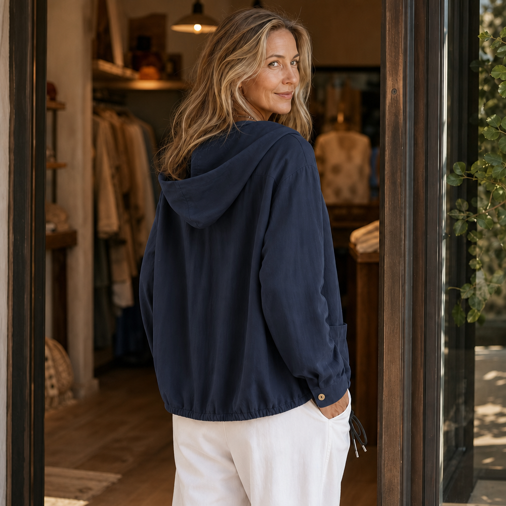 Dames Vest met Capuchon en Trekkoord - Lichtgewicht Gebreid
