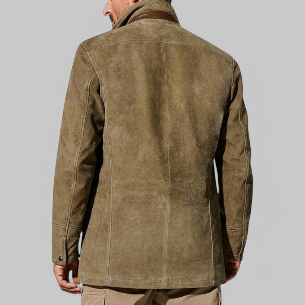 Heren Blazer Vintage Veldjasstijl – Klassieke Herfstjas