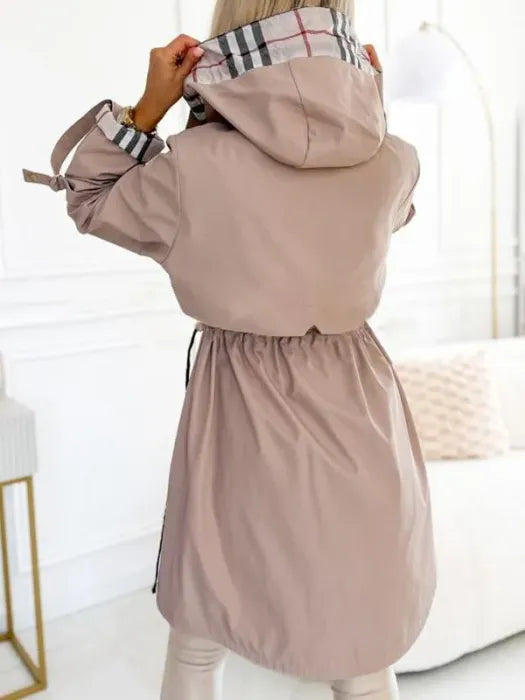 Dames Jas met Rits en Capuchon - Waterdicht en Windproof