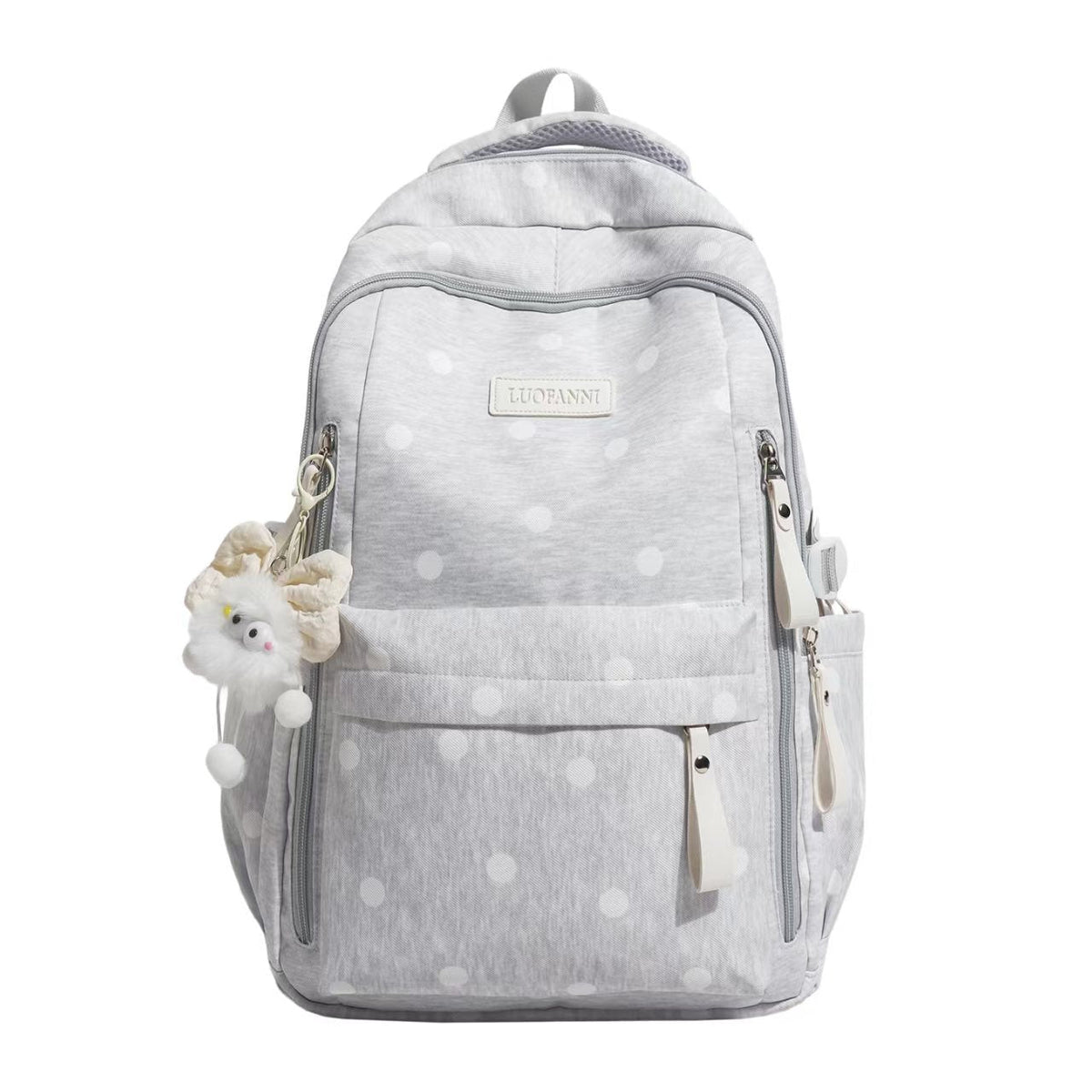 Dames Rugzak met Stippenprint - Multi-Pocket Rugtas
