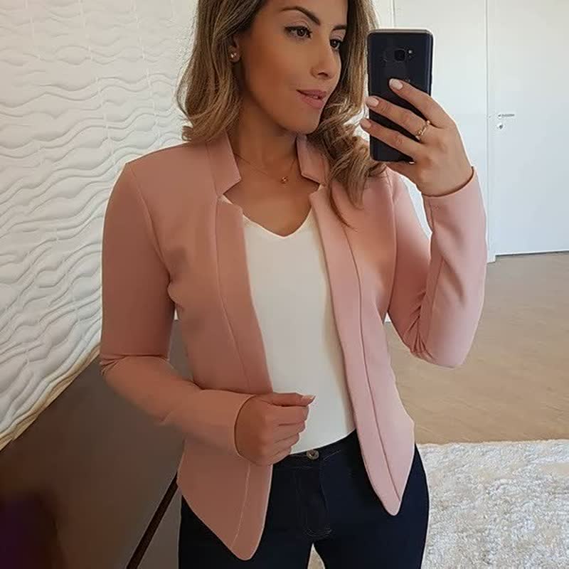 Dames Relaxed Fit Blazer β Colbert voor Casual & Zakelijk, Streetstyle Tussenjas Lente/Herfst