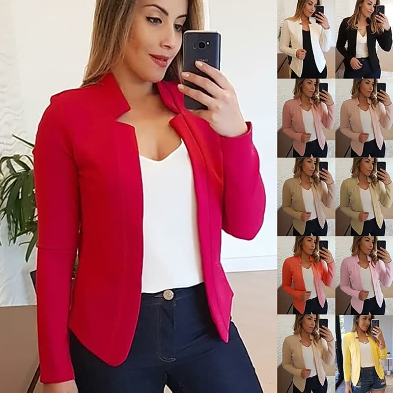 Dames Relaxed Fit Blazer β Colbert voor Casual & Zakelijk, Streetstyle Tussenjas Lente/Herfst