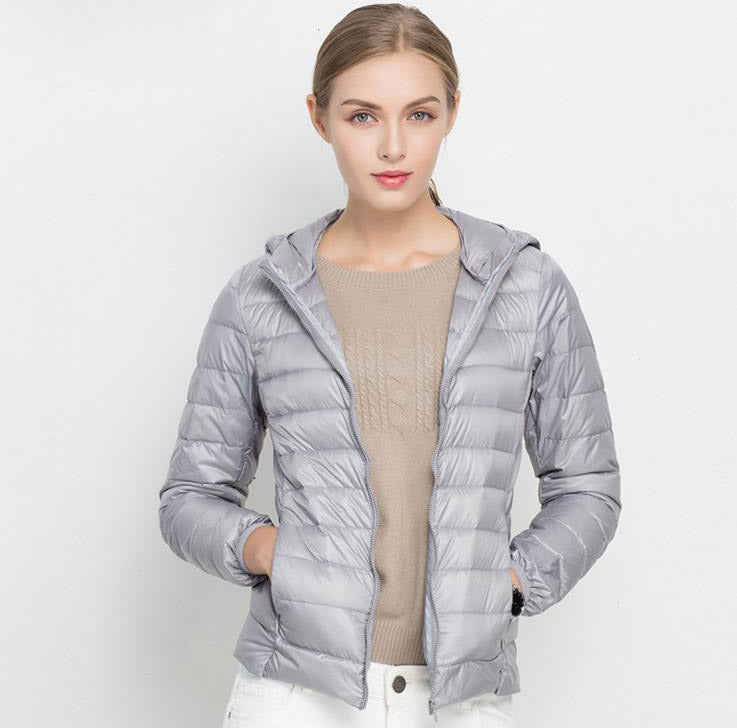 Dames Lichtgewicht Gewatteerde Donsjas – Puffer jas met Donsvulling, Casual Outdoor Tussenjas voor Herfst en Winter