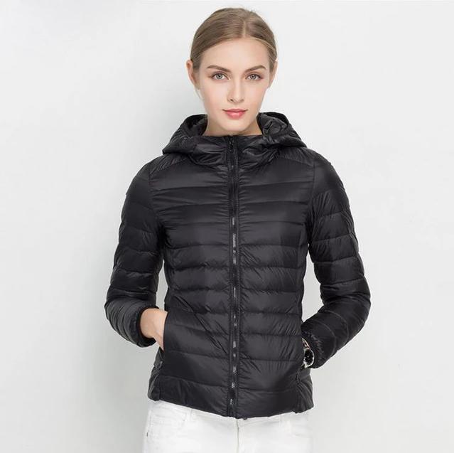 Dames Lichtgewicht Gewatteerde Donsjas – Puffer jas met Donsvulling, Casual Outdoor Tussenjas voor Herfst en Winter
