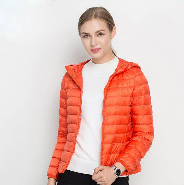 Dames Lichtgewicht Gewatteerde Donsjas – Puffer jas met Donsvulling, Casual Outdoor Tussenjas voor Herfst en Winter