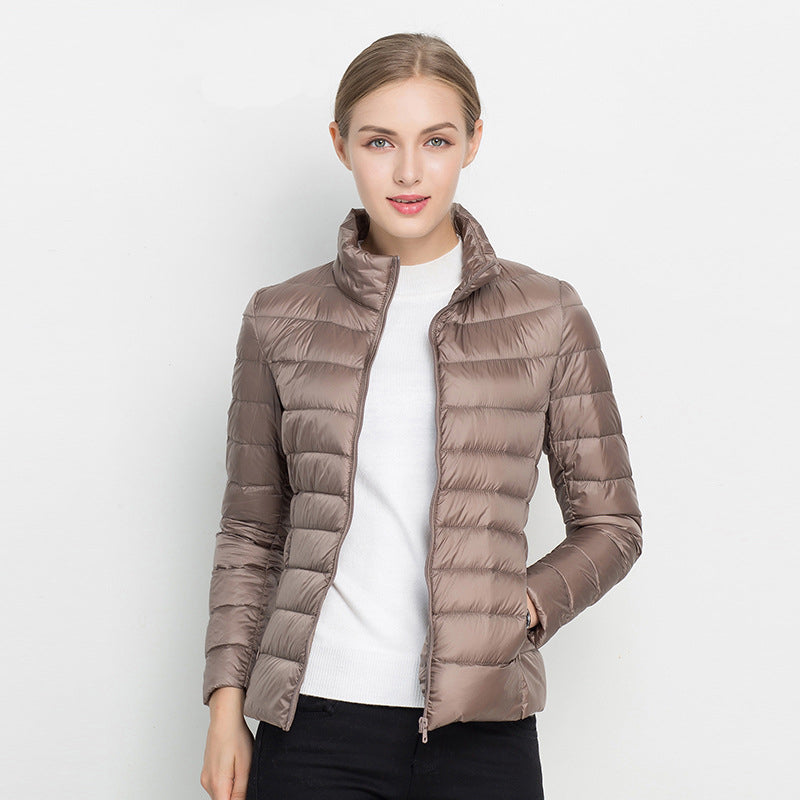 Dames Lichtgewicht Donsjas โ Gewatteerde Puffer Tussenjas voor Herfst en Winter, Casual Outdoor