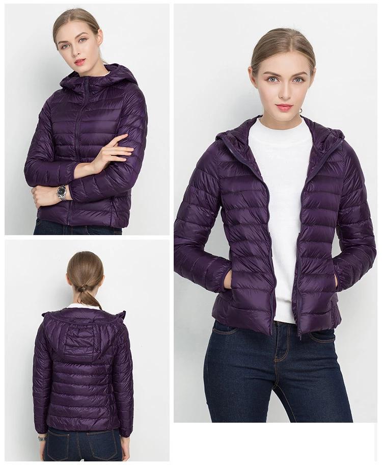 Dames Lichtgewicht Gewatteerde Donsjas – Puffer jas met Donsvulling, Casual Outdoor Tussenjas voor Herfst en Winter