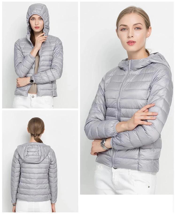 Dames Lichtgewicht Gewatteerde Donsjas – Puffer jas met Donsvulling, Casual Outdoor Tussenjas voor Herfst en Winter