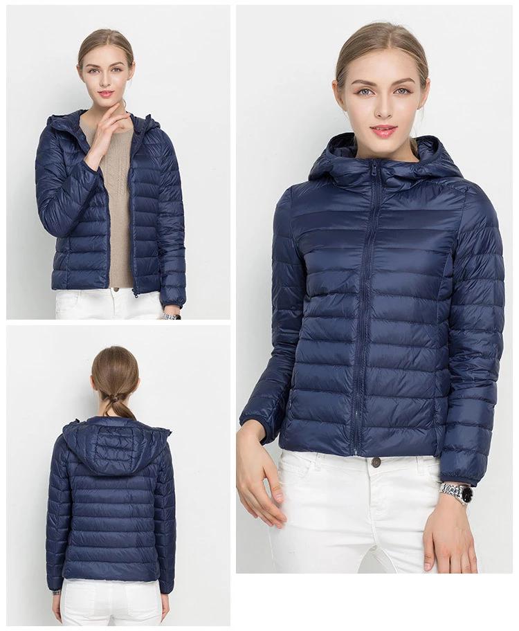 Dames Lichtgewicht Gewatteerde Donsjas – Puffer jas met Donsvulling, Casual Outdoor Tussenjas voor Herfst en Winter