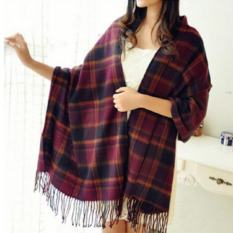 Dames Oversized Omslagdoek Sjaal – Kasjmier, Warme Wintersjaal voor Herfst & Winter