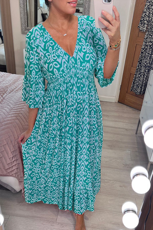 Solenne - Bohemian Floral Dress