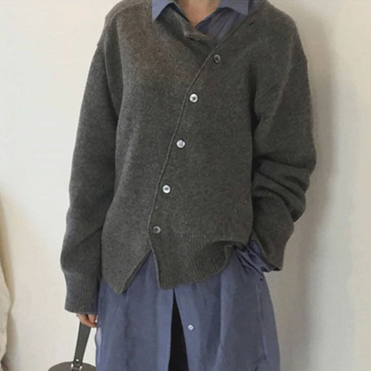 Dames Kasjmier Cardigan met Knoopsluiting – Gebreid Vest