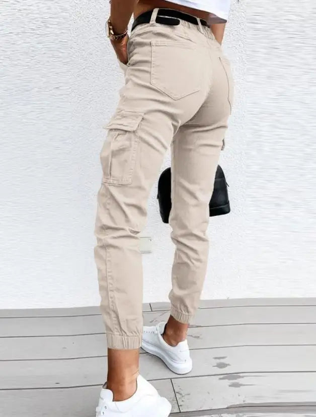 Dames Hoge Taille Cargo Broek β Met Cargozakken, Casual Streetwear