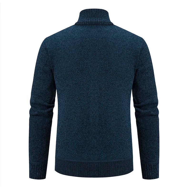 Heren Vest Gebreid met Voering – Zachte Cardigan Jas