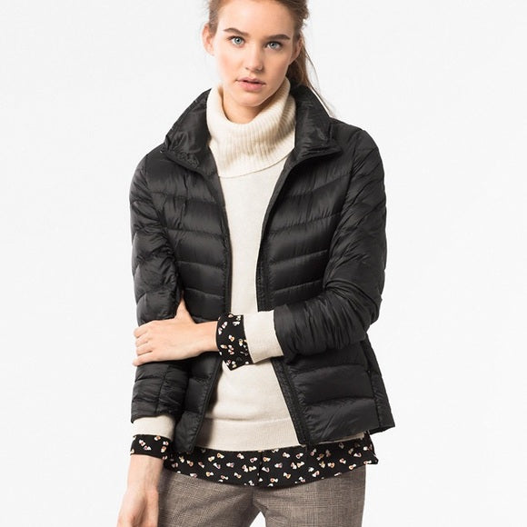 Dames Lichtgewicht Donsjas โ Gewatteerde Puffer Tussenjas voor Herfst en Winter, Casual Outdoor