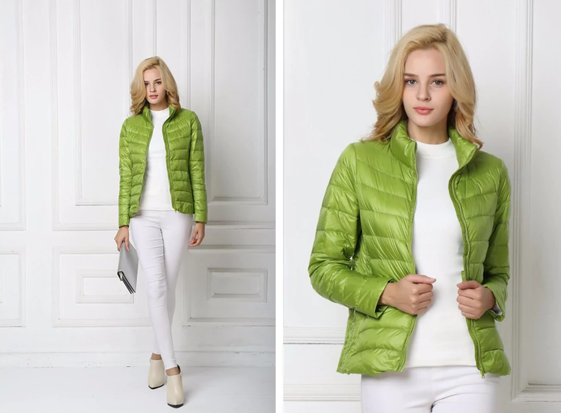 Dames Lichtgewicht Donsjas โ Gewatteerde Puffer Tussenjas voor Herfst en Winter, Casual Outdoor