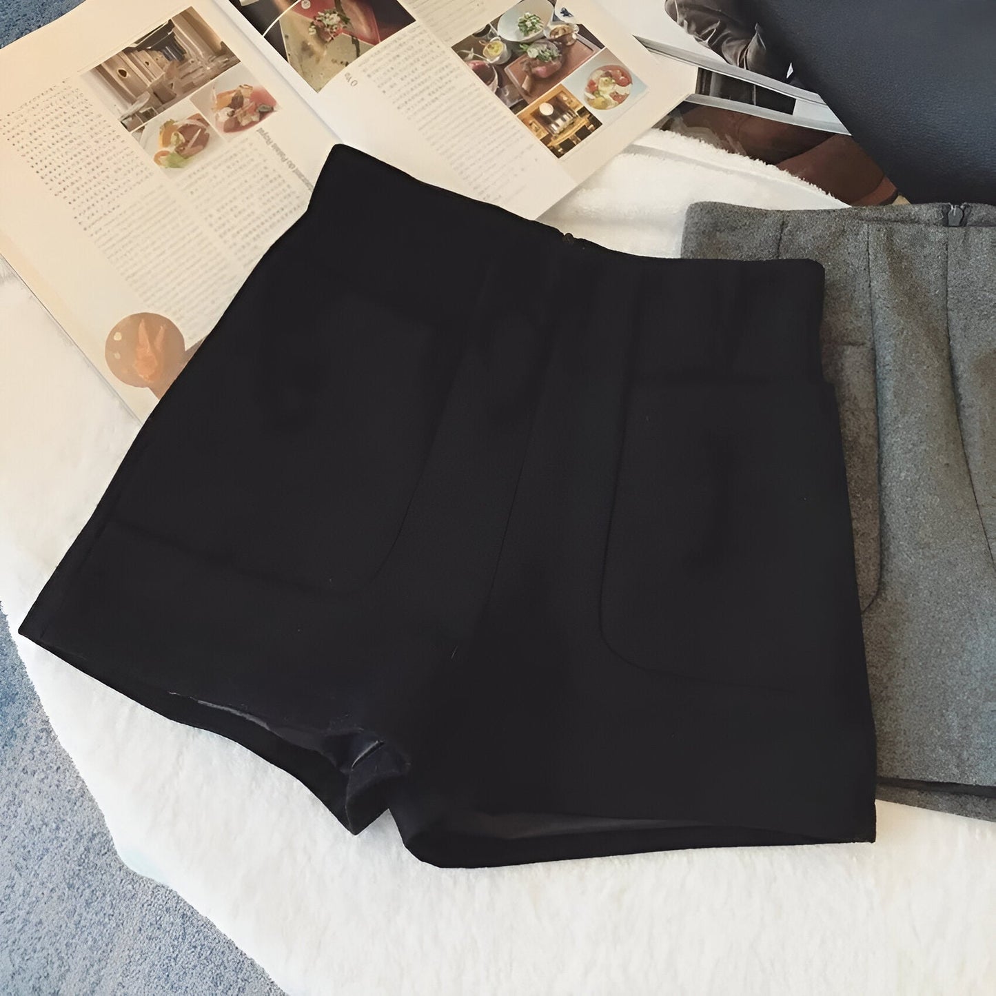 Lea - Wollen Shorts met Chique Stijl
