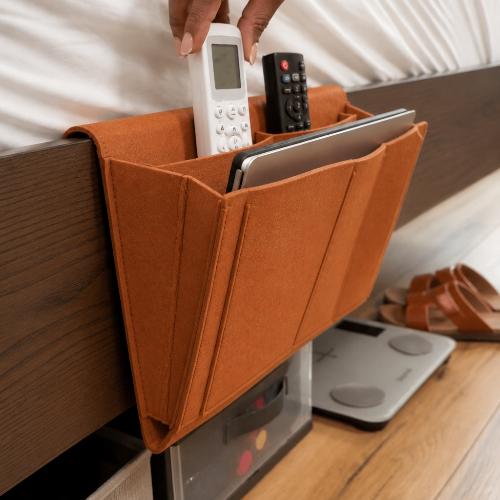 Bedside Organizer Onder Matras – Hangende Opbergtas van Vilt
