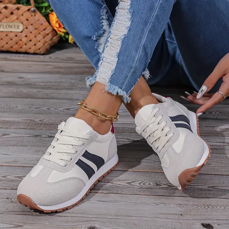 Dames Cushioned Lace-Up Sneakers – Casual, Geschikt voor Dagelijks Gebruik