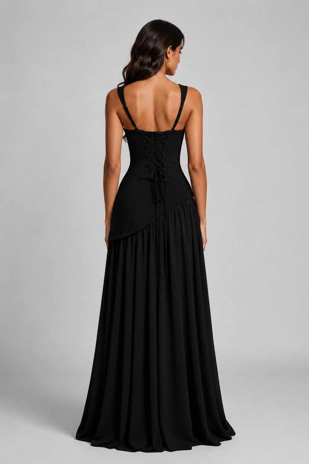 Mara Draped Asymmetric Maxi Dress_12