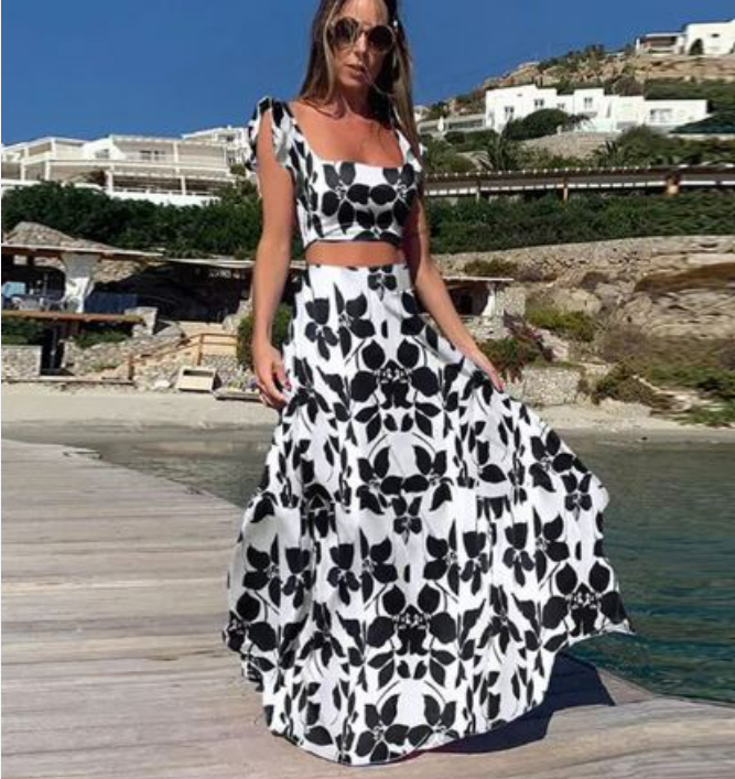 Zahira - Bloemenprint Two-Piece Set