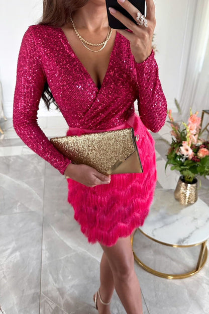 Elvina - Glamoureuze Feestjurk