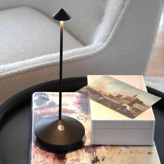 Draadloze LED Tafellamp Oplaadbaar Dimbaar Wit en Goud