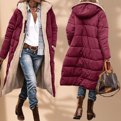 Dames Winddichte Waterdichte Winterjas – Warm, Zwart, Ideaal voor Koude Weer en Casual Outfits