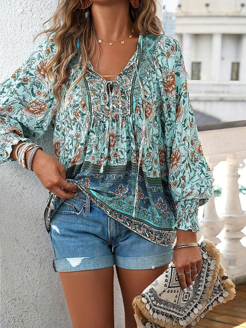 Nynke - Zomerse Bloemenblouse