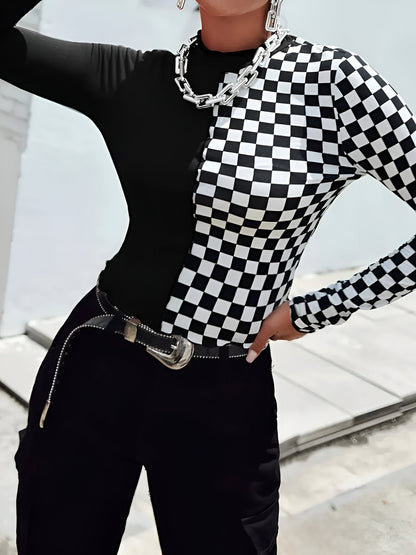 Cyra - Chique Colour Block Top