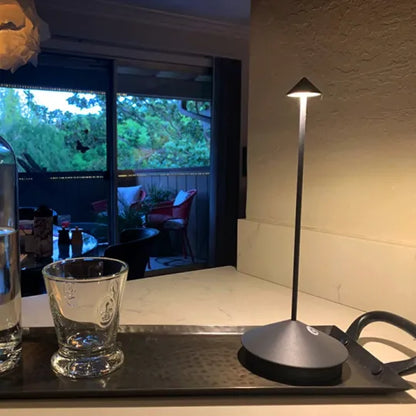 Draadloze LED Tafellamp Oplaadbaar Dimbaar Wit en Goud