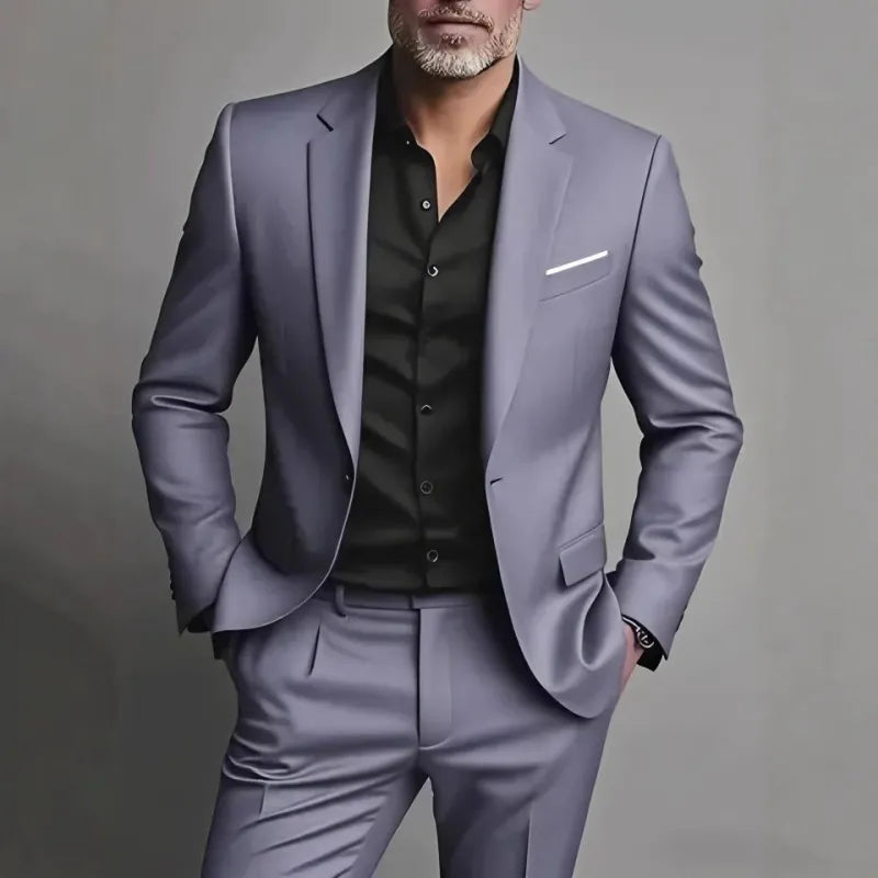Heren Pak Set Slim Fit - Blazer en Broek Business-Casual
