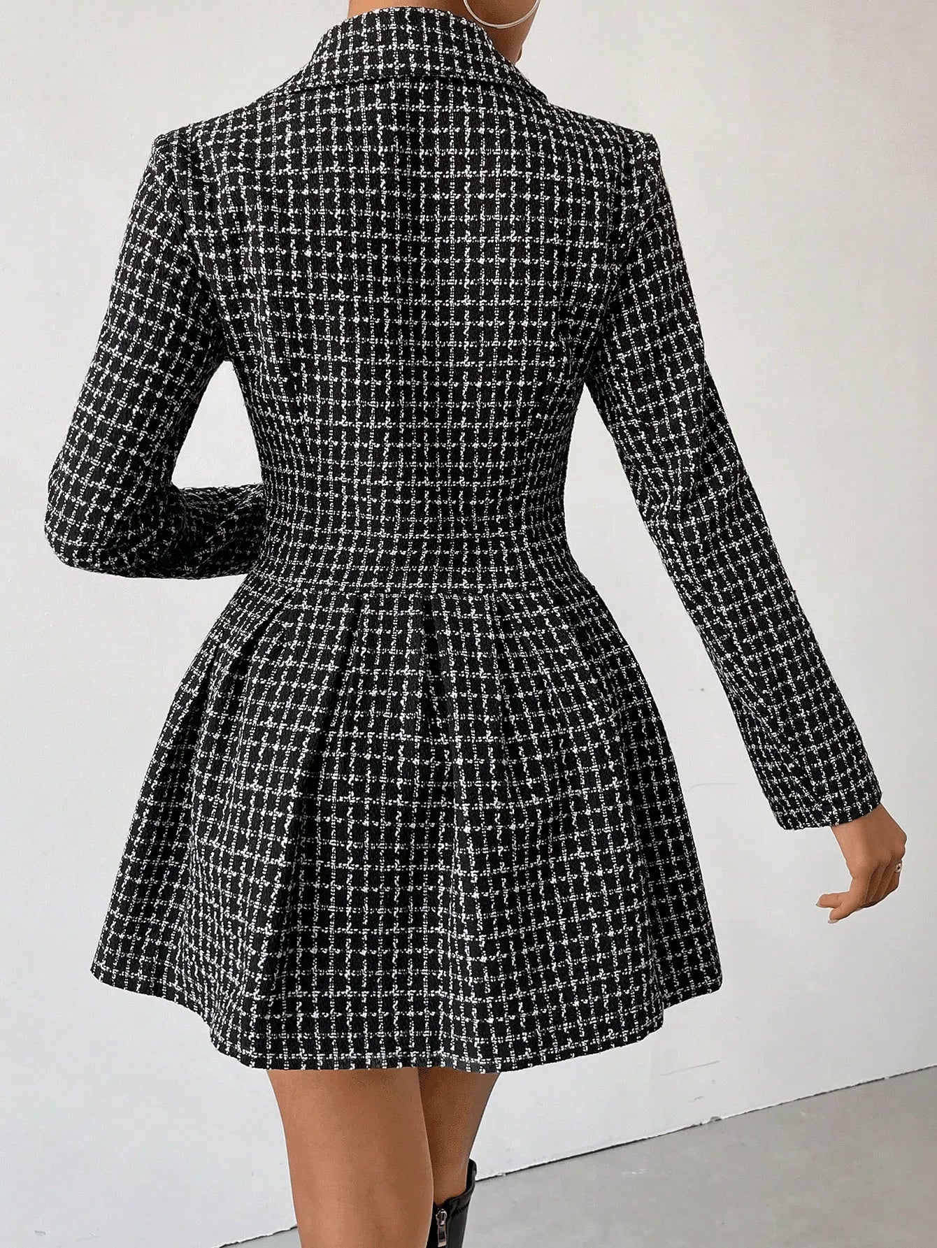 Romi - Trendy V-Hals Rokjasje met Lange Mouwen