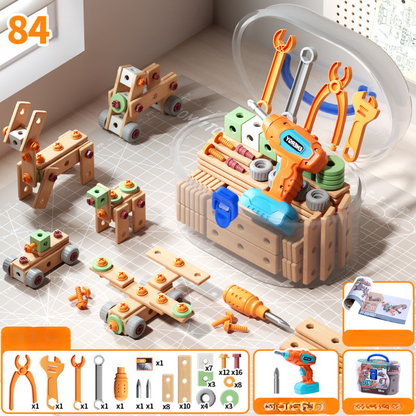 Coffret d'outils de construction, version 84 pièces