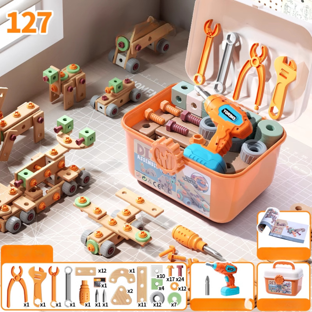 Coffret d'outils de construction, version 127 pièces