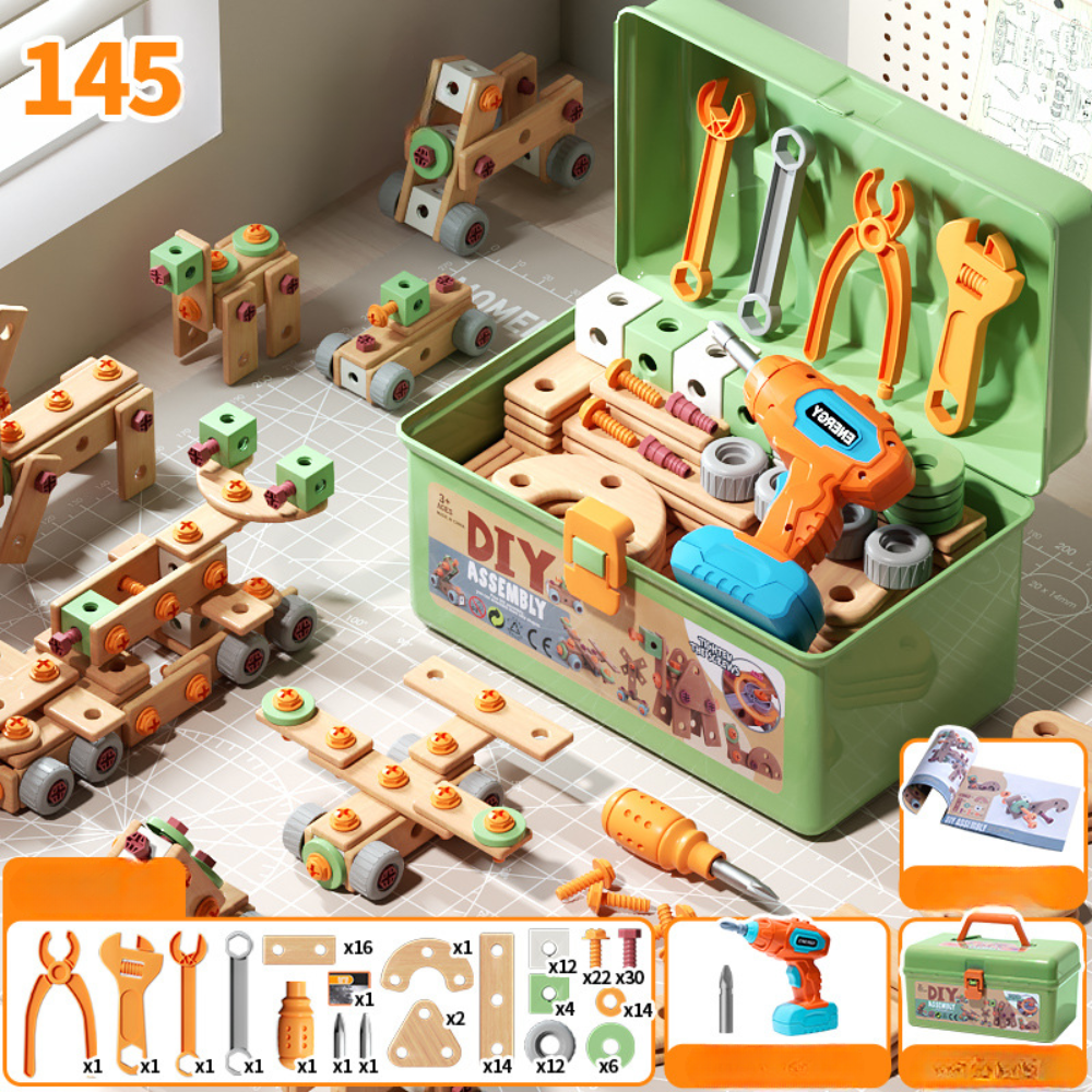 Coffret d'outils de construction, version 145 pièces