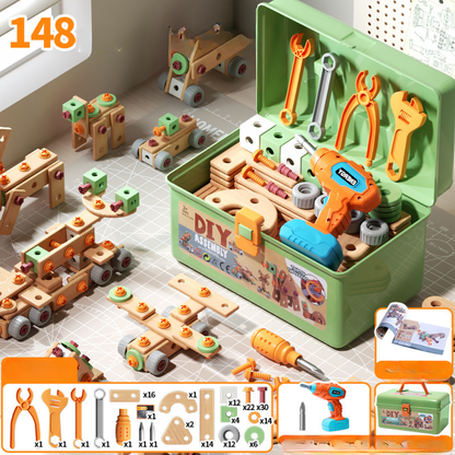 Coffret d'outils de construction, version 148 pièces
