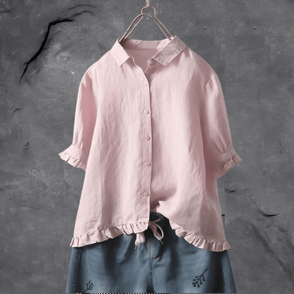 Elisabeth - Stijlvolle Katoenen Blouse