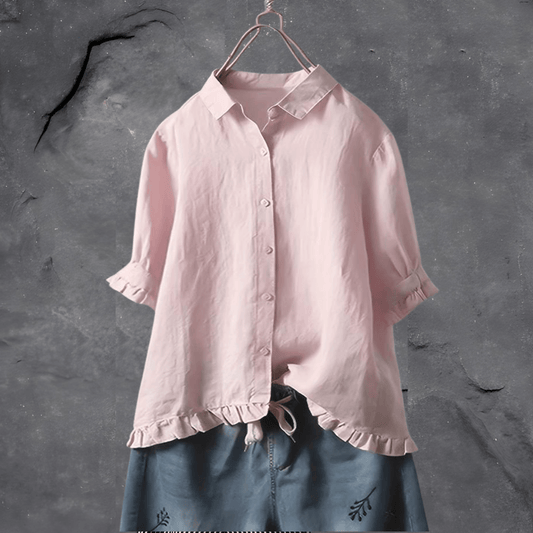 Elisabeth - Stijlvolle Katoenen Blouse