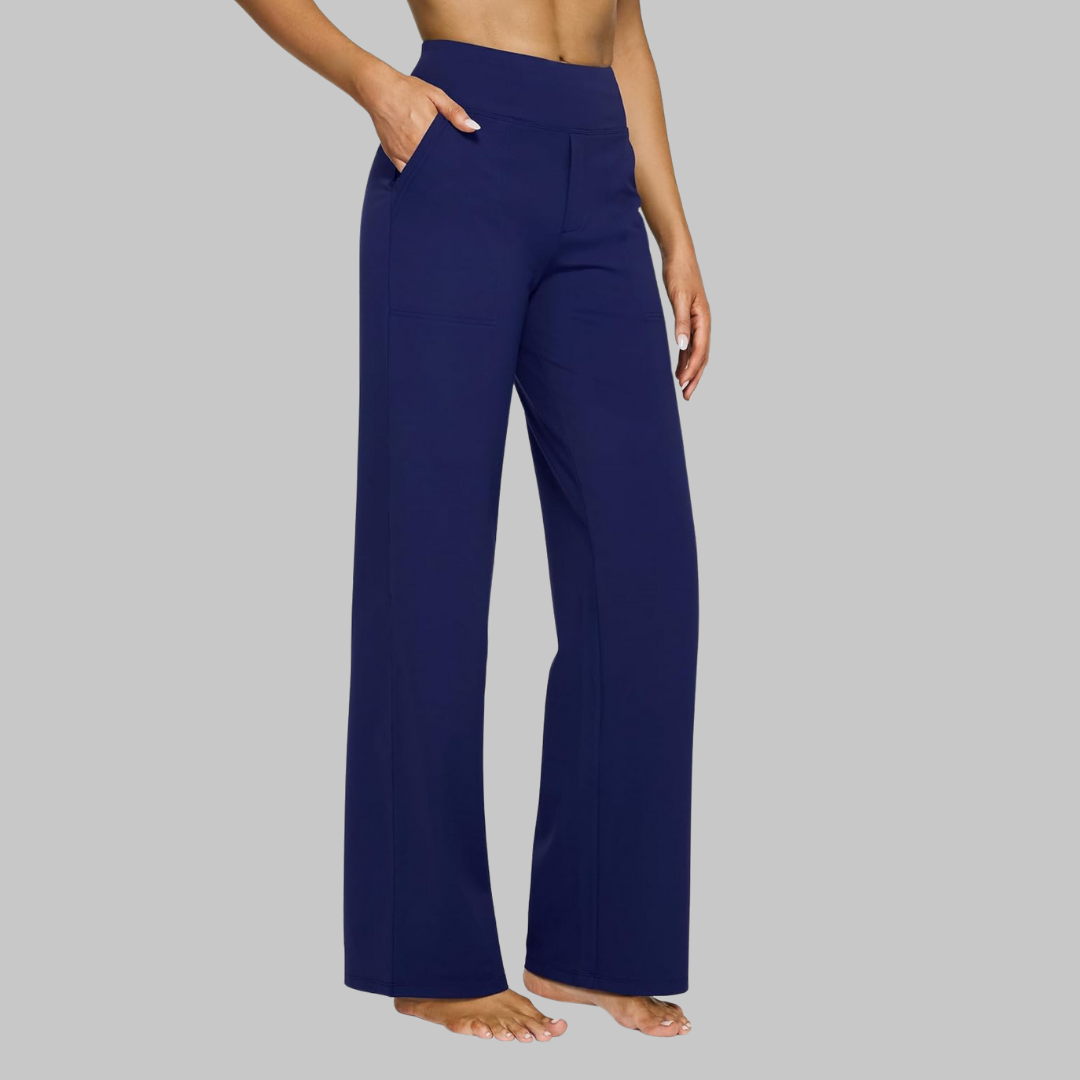 Dames Broek Hoge Taille Stretch – Comfortabele Pull-On Pantalon