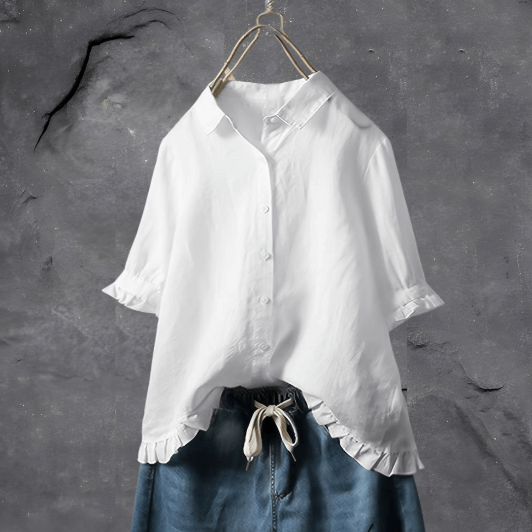 Elisabeth - Stijlvolle Katoenen Blouse