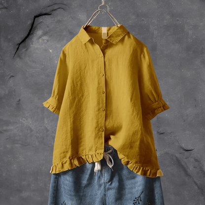 Elisabeth - Stijlvolle Katoenen Blouse