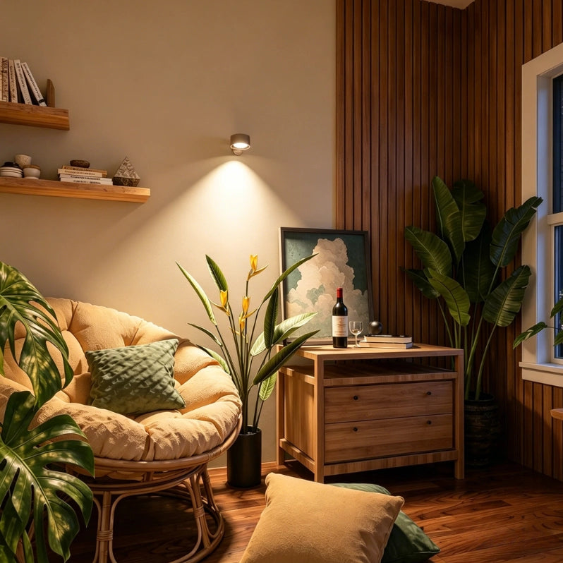 Draadloze Wandlamp met Magneetbevestiging en Dimfunctie